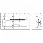 ADAX FAMN WiFi L 08 KWT fűtőpanel 800W, fehér