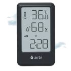 Airbi FRAME digitális páratartalom és hőmérő, fekete