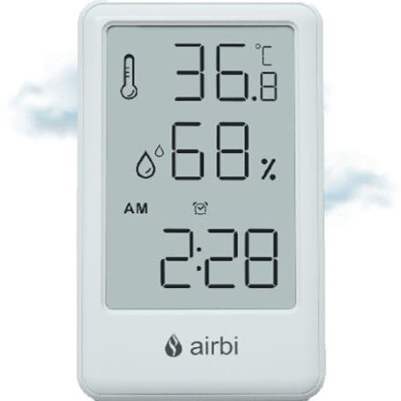 Airbi FRAME digitális páratartalom és hőmérő, fehér