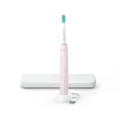 Philips Sonicare S3100 HX3673/11 elektromos fogkefe utazótokkal, rózsaszín