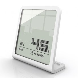 Stadler Form SELINA páratartalom mérő órával, fehér