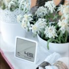 Stadler Form SELINA páratartalom mérő órával, fehér