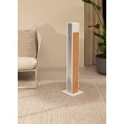 Stadler Form NICK forgó torony ventilátor, fehér, bambusz oldallappal.